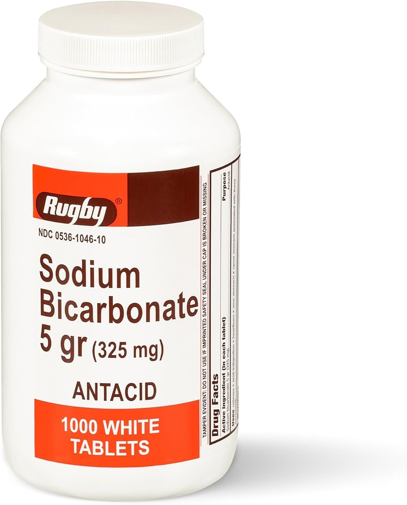 Διττανθρακικό Sodiumύγχος Νάτριο 325 mg Αντιόξινα δισκία - Ανακούφιση για Heartburn, Sour Stomach & Indigesion, 1000 Count (1- Pack)