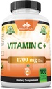 NaturaLife Labs D3, çinko, Elderberry & Ginger Root ile C Vitamin C Vitamini - 100 Capsules, Vegan, Non-GMO, Gluten Free