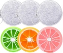 6PCS Weekly Pill Organizer 6PCS 7 Ημέρα 3 φορές μια ημέρα INVODA μεγάλες υποθέσεις ημερήσιων χαπιών για χάπια Βιταμίνη Fish Oil Συμπληρώματα εμπορευματοκιβωτίων (Ομάδα + ελαφρύ γκρι τσάντα 3PCS)