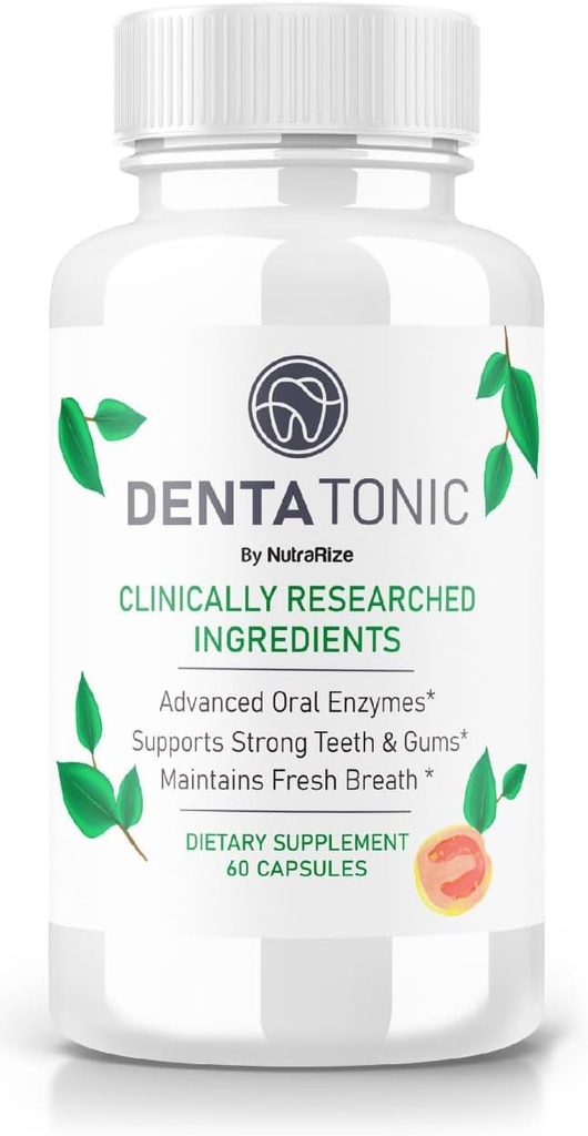 Denta Tonic Teeth and Gum Support, Denta Tonic Pills to Change Your Oral Care Routine with Natural Dental Health Support, DentaTonik Tabletler Gelişmiş Oral Formula (60 Capsules)