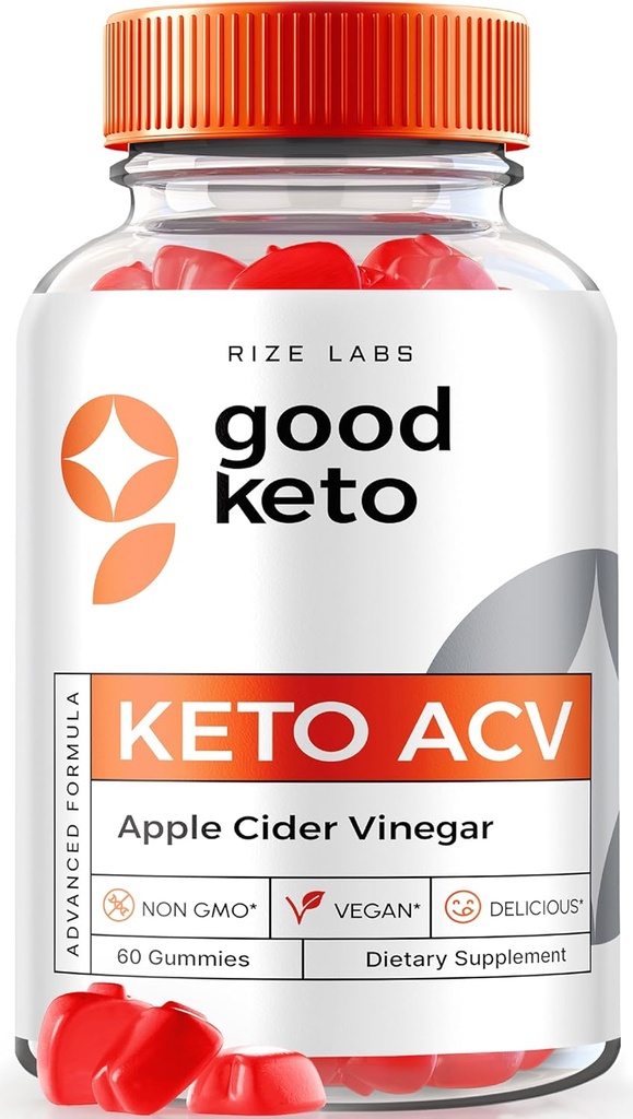 Laboratuvarları - Gelişmiş Kilo kaybı için Good Keto ACV Gummies, All Natural, Premium Formula, Apple Cider Vinegar Supplement (60 Gummies)