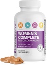 Bronson ONE Daily Women's Complete Multivitamin Multimineral Once-Daily Multi for Active Women, 180 Tablets