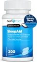 Nighttime Sleep Aid with Diphenhydramine HCl 25 mg - Non Habit Forming Regular Strength Sleeping Pills for Adults - Does Not Contain Pain Reliever - OTC Sleep Aids for Adults (200 Caplets)