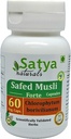Güvenli Musli Forte Capsules 500 mg. 60 Veg. Capsule | Güvenli Musli (Chlorophytum Arundinaceum) Erkekler ve kadınlar için Kapsüller | Ayurvedic Herbal Supplement/Rrips (1 60 Capsules Şişe)