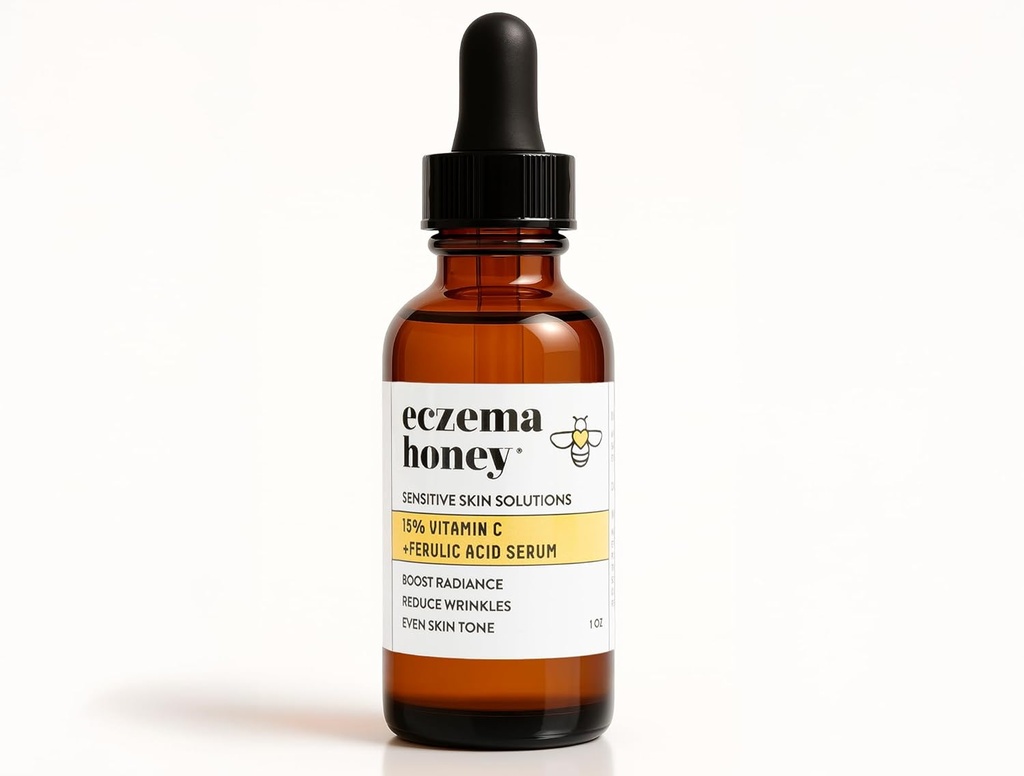 ECZEMA HONEY% 15 C + Ferulic Asit Serum - Anti Aging Skin Care Products - Face Oil for Eczema, Kuru & Hassas Cilt (1 Oz)