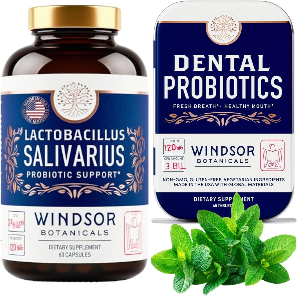 GDSOR BOTANICALS Lactobacillus Salivarius Probiyotik ve Diş Probiyotikleri Oral Health