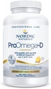 Nordic Naturals ProOmega-D, Limon Flavor - 180 Soft Gels - 1280 mg Omega-3 + 1000 IU D3 - Yüksek Yeterli Balık Petrol - EPA & DHA - Beyin, Eye, Heart, & Immune Health - Non-GMO - 90 Servisler