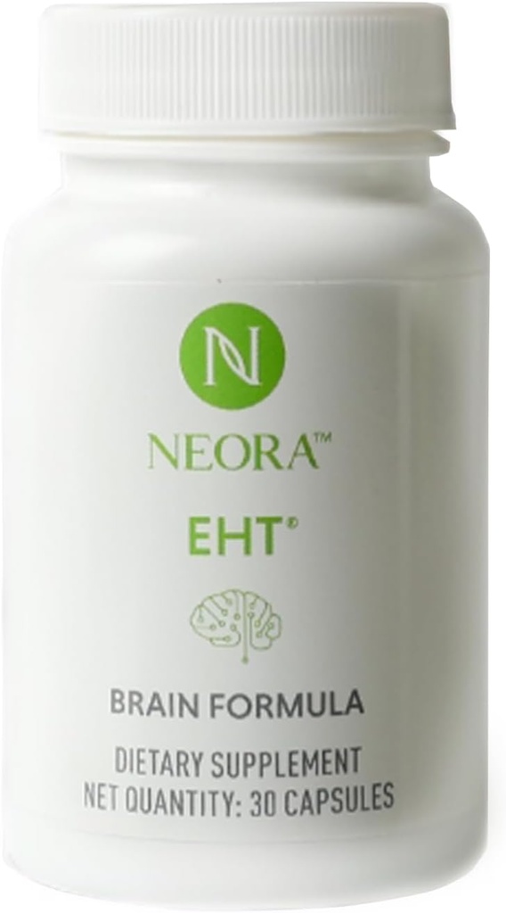 NEORA EHT - EHT Extract, B6, B12, D, Alfa Lipoic Asit, Huperzine-A for Memory, Focus, Cognitive Health - 30 Capsules