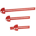 Woodworking Ruler, TOURACE 3Pcs Ακρίβεια Pocket Ruler Metal Slider Κανόνας Woodworking Tools T Square Metric/Inch Φορητές Rulers με Protractor Angle Finder(6/8/12 Inch)
