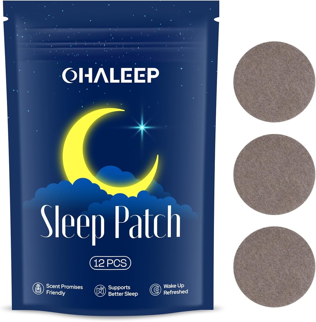 Sleep Patch Φορητό και άνετο, Επιθέματα Ύπνου για ενήλικες Επιπλέον δύναμη αφύπνισης Ανανεωμένο, 12 Επιθέματα