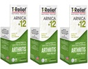 T-Relief Extra Strength Arthritis Pain Reliever Arnica +12 Ortak Soreness Stiffness Aches için Doğal Tıplar, Kadın ve Erkekler için Ağrı Ölçümü - 100 Tablet (Pazar 3)