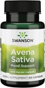 Swanson Full Spectrum Avena Sativa (Green Oat Grass) - Herbal Supplement Nervous System Health - Natural Formula Supporting General Wellness - (60 Capsules, 400 mg each)