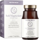 Nutri-Rich Magnezyum Glycinate Chelate, Magnezyum 400 mg, Better Sleep, MCT Oil, high Potency, Easy Abxia, Muscle, Heart Health, Relaxation, 90 Count, Gluten Free, No Soy, Non GMO