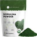 Kate Naturals Organic Spirulina Toz. Nutrient Dense Superfood for Smoothies and Juice (2 lb, USDA Certified, Non-GMO, Gluten- Free)