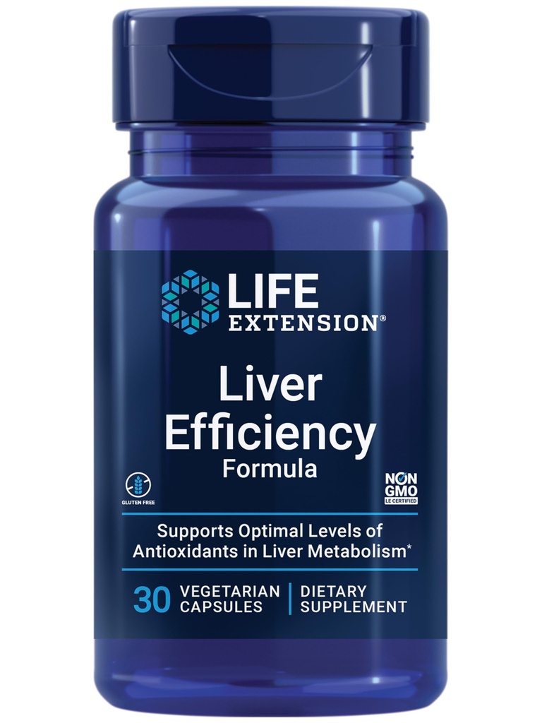 Life Extension Liver Verimliliği Formula, Proular Seviyesinde Sağlıklı Yaşam Fonksiyonlar ve Liver Metabolism, Gluten-Free, Non-GMO, Vegetarian, 30 Capsules