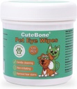 CuteBone Pet Eye Wipes 120 Count - Gentle and Soothing Eye Beauty Wipes for Dogs and Cats, Kaldırlar, Çayr Stains ve Debris, Engeller Göz Enfeksiyonları, Doğal Malzemeler, Güvenli ve Kullanımı Kolay