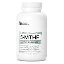 L-Methylfolate 15 mg artı Torch B12, D3, Taurine & NAC | MTHFR-Friendly Folate (High Potency) | Bioaktif Vitamin B9 & B12 | Tamamlama, Medeniyet, & Cognition | 60