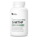 L-Methylfolate 15 mg artı Torch B12, D3, Taurine & NAC | MTHFR-Friendly Folate (High Potency) | Bioaktif Vitamin B9 & B12 | Tamamlama, Medeniyet, & Cognition | 60