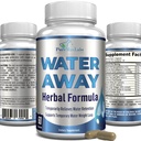 Su Away Gentle Herbal Diuretic - Natural Diuretic Water Pills - Relieve Bloating, Excess Water Kilo with Dandelion Leaf, Green Tea, Detox Cleanse & Urinary Health. Non-GMO, 60 Capsules