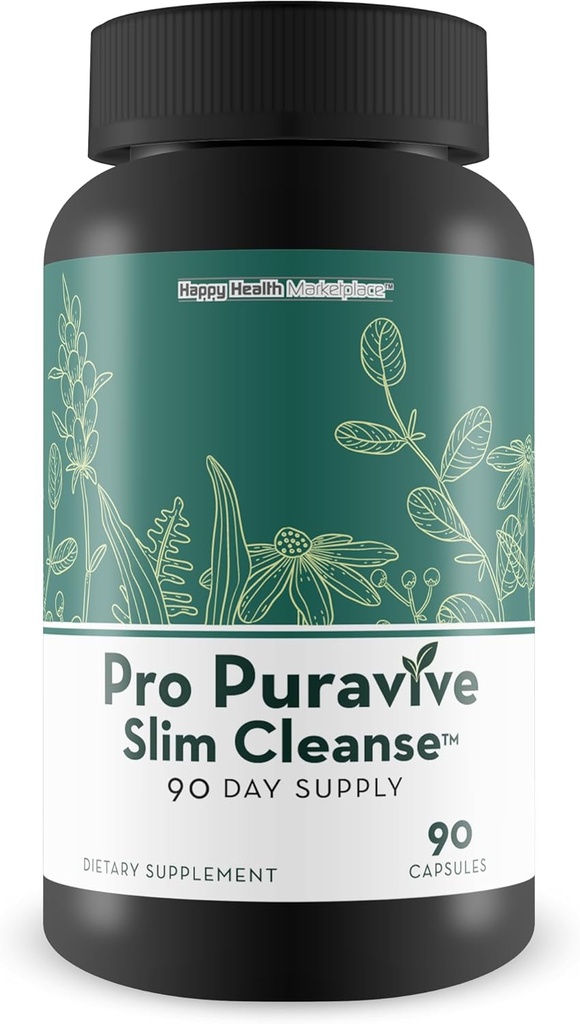 Pro Puravive Slim Cleanse - 90 Ημέρα προσφοράς - Best Gentle Full Body Detox Cleanse - Full Body Detox Cleanse for Women - Full Body Detox Cleanse for Men - Body Cleanse Detox for Women & Men