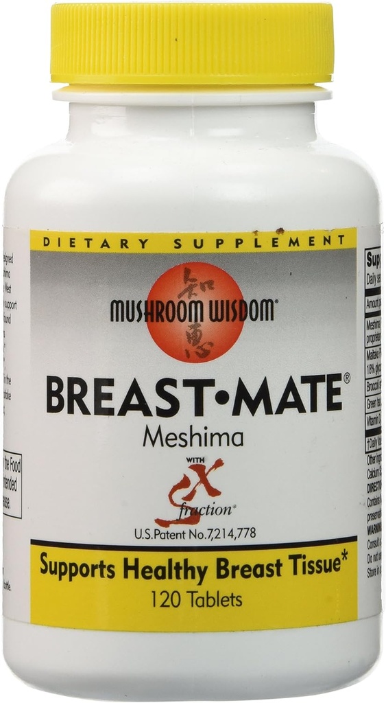 Mushroom Wisdom Breast-Mate Vegi-Tablets, 120 Count