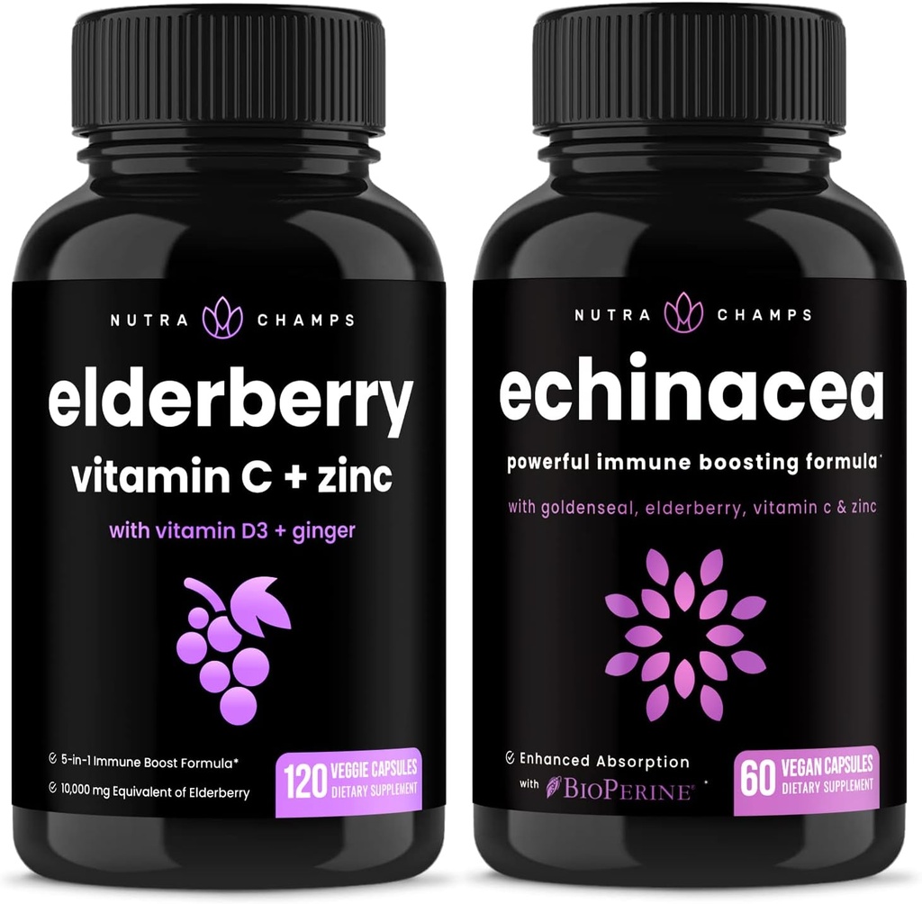 NutraChamps Elderberry και Echinacea Bundle