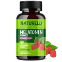 NATLO Melatonin Gummies – Non-GMO, Gluten-Free, Soy Free - Strawberry Flavor - Gentle Sleep Supplement - 90 Vegetarian Gummies