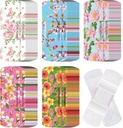120 Adet Kumaş Desenleri Kuru Assorted Şekiller ve Desenler Küçük Renkli Pretty Fabric Bandages with Non Stick Pad 3 x 1 Perfect for Cuts Yararlı Kadınlar (Floral)