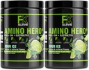 FXSUPPSEnergy Hero Sour Ice Flavor (50 hizmet) | Erkekler ve Kadınlar için Post-Workout Recovery İçecek | BCAA, EAA ve Elektrolytes | Endurance ve Sağlıklı Kaslar - 2 Pack