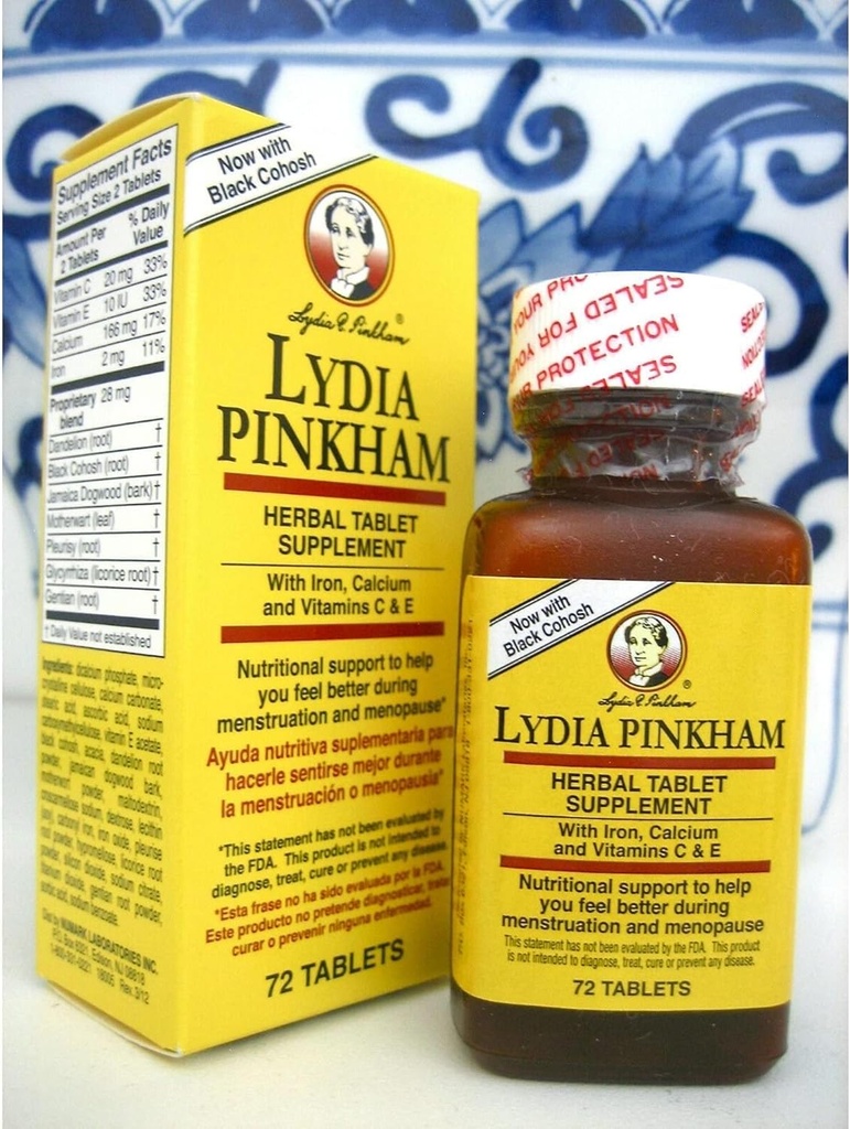 Lydia Pinkham Lydia E Pinkham Herbal Supplement - 72 Tablet (Görünen 5)