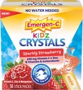 Emergen-C Kidz Crystals, On-the-Go Emergen-C Immune Support Supplement with Vitamin C, B Vitamins, çinko ve Manganese, Sparkly Strawberry, Stocking Thingser - 56 Stick Packs