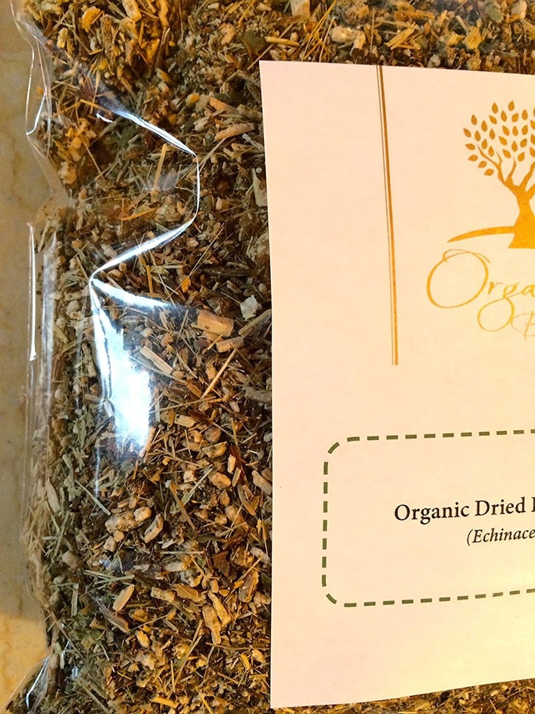 Organik Bio Herbs-Echinacea Kuru Çiçekler - Herbal Tea için Premium Quality Herb, Tinctures & Remedies - Hayır Katkılar, Non-GMO (Echinacea Purpurea) 6 Oz Quality Herb