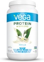 Vega Protein and Greens Βανίλια (25 μερίδες, 26.8 ουγγιά) - Vegan Plant Based Protein Powder Shake, Χωρίς γλουτένη, μη γαλακτοκομικά, μη σόγια, μη ΓΤΟ