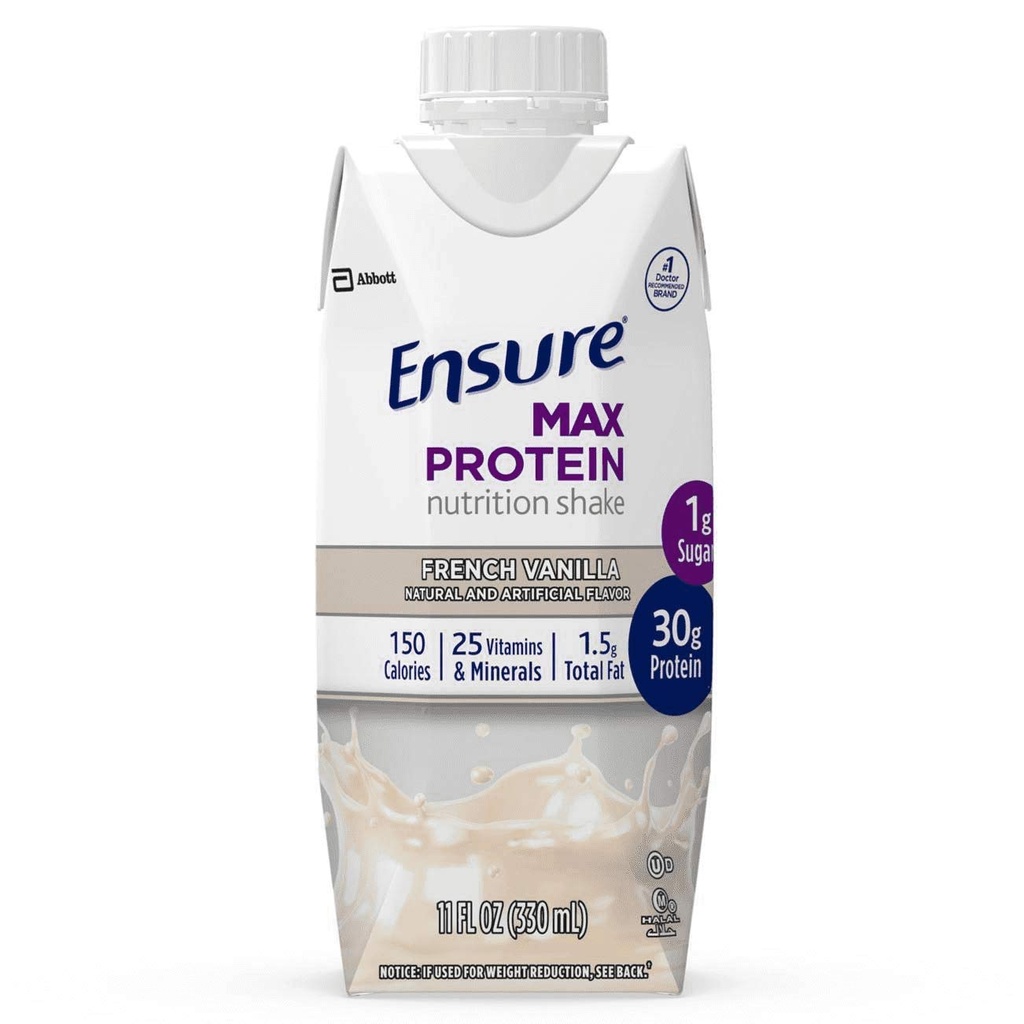 Max protein Beslenme Shake French Vanilla 4 Mirrors, Total Kilo 44 fl oz