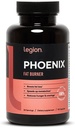 LEGION Phoenix Termogenic Fat Burners & Kiloloss Pills - 30 Hizmet, 90 Capsules (Caffeine)