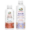 MaryRuth Organics Turkey Tail Mushroom Liposomal (Chocolate Fudge) & Saç Büyüme MAX (Almond Cookie) | Temiz Etiket Projesi Doğrulanmış® | Immunity & Beauty | Vegan, Gluten-Free Free