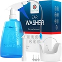 Medi Grade Ear Temizlik Kit Including Ear Clean Şişe, Quad-Stream ipucu ile Basin - Earwax Removal Kit for Advancedd Hear Clarity - Ear Wax Removal Tool for Ear Machinery