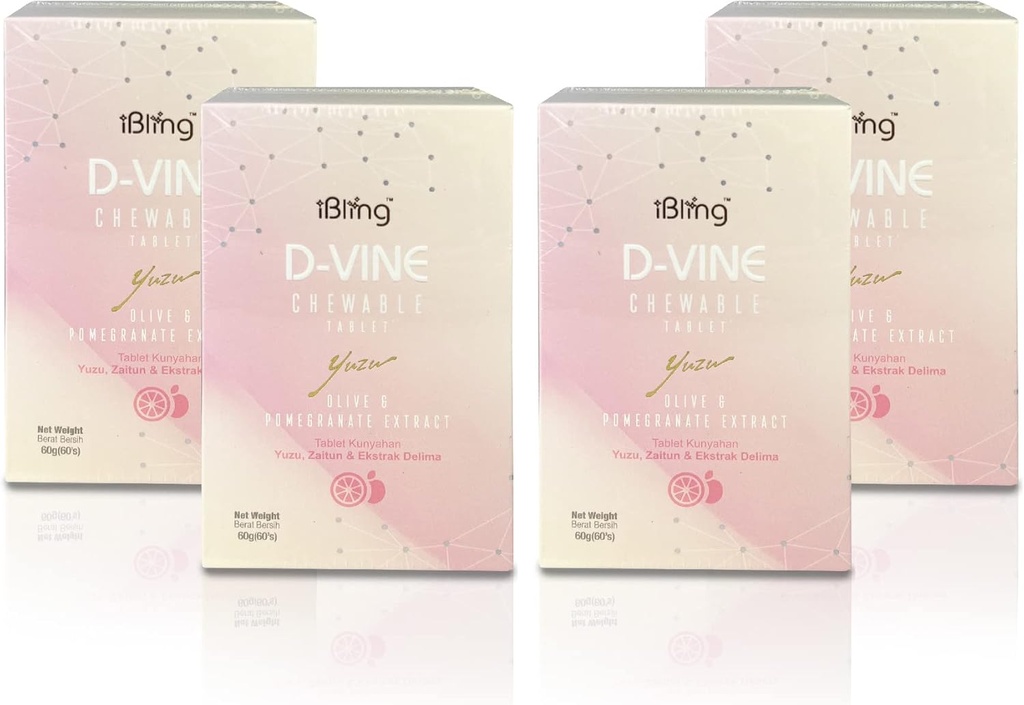 D-Vine Pomegranate with Collagen Tripte, 60 Tablet. Yüksek antioksidanlar Anında Aging Sign, Anti Wrinkles, Fine Lines, Dark Sport. 4 Şişe