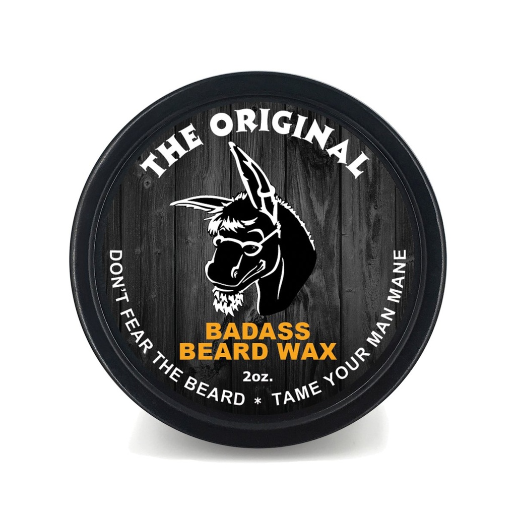 Badass Beard Care Beard Wax For Men - The Original, 2 oz - Softens Beard Saç, Ayırmanızı Bırak ve Daha Fazla Dense Hissediyor