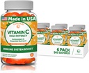 Lunakai Vitamin C Gummies for Yetişkinler and Kids - Organik VIT C Vegan Chewable Gummys - 250 mg Yetişkin, Çocuklar, Toddler Chews - 6 Pack