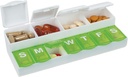 EZY DOSE Εβδομαδιαία (7-Ημέρα)Χιλιοστάσια, Medicine Planner, Βιταμίνη Organizer Box, Εύκολα Οργανώστε Χάπια και Βιταμίνες, Προσαρμοσμένες Λίθοι για την επισήμανση, Χρώμα May Vary, BPA Δωρεάν