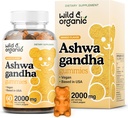 Wild & Organic Ashwagandha Gummies 2000mg - συμπλήρωμα υποστήριξης Mood w/Ashwagandha Root Επιπλέον δύναμη - φυσικό συμπλήρωμα ηρεμίας Gummies - 60 Vegan, μη-GMO Chews