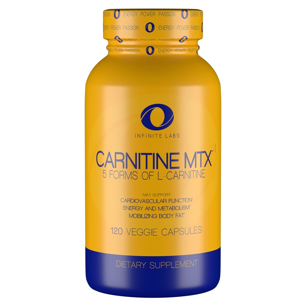 Sonsuz Laboratuvarlar L Carnitine 1000 mg MTX - Carnitine Fumarate, L-Carnitine L-Carnitine, L-Carnitine HCL, L-Carnitine Base 120 Veggie Capsules.