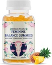Feminine Balance Gummies, Premium Balance Gummies - Hawaii Pineapple, Support Women's Health & Wellness, Dengeli pH, Immune, Vegan, Gluten-Free