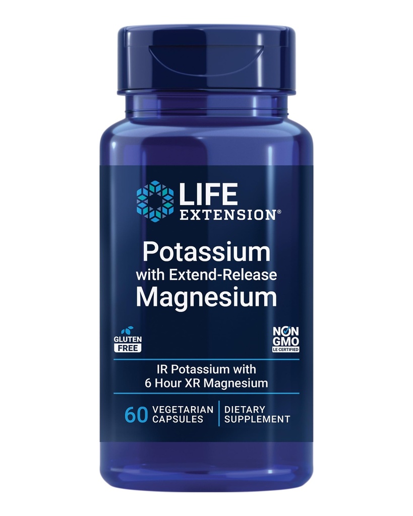 Life Extension Piyalzilease - iki temel mineralle kan basıncı desteği için Kalp sağlığı takviyesi - Non-GMO, vejetaryen, glutensiz – 60 kapsül