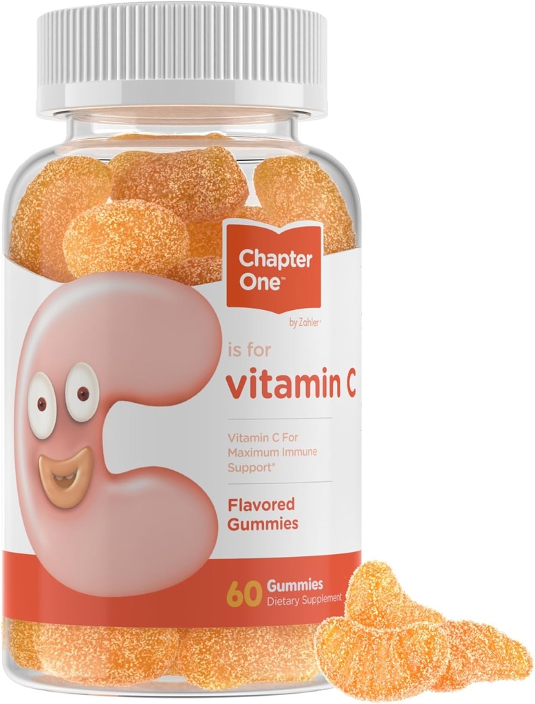 Zahler - Yetişkinler ve Çocuklar için Bir C Gummies 125 mg (60 Flavored Gummies) sertifikalı Kosher Gummy Vitaminleri C Chewable Vitamin C Gummy - Vitamin C Gummies Kids