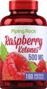 Piping Rock Raspberry Ketones 500 mg | 160 Capsules | Non-GMO & Gluten Free Supplement