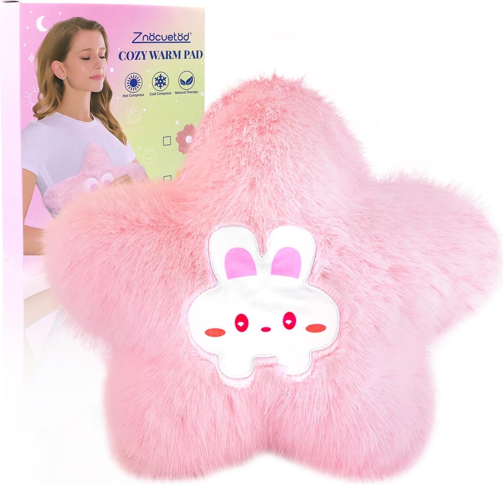Dönem Cramps Pain Relief- Mikrodalga Isıtma Pad for Women with Moist Heat Pack for Boy Omuzları için Sevimli Yumuşak Iz Yıldız Valentines Girls for Girls