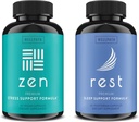 WellPath Zen Mood Support + Rest Valerian Root Sleep Aid Supplements 2 Pack - Calm Mood, Energy & Natural Sleep Support - L-Theanine & Diğer Doğal Malzemeler - 60 Cts Her Şey