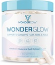 WONDERCOW Hair Skin ve Nails Vitamins w/Bovine Colostrum, Collagen, Hyaluronic Acid, Biotin, çinko, & LactoferrinSupportDepres Faster Saç Büyümesi, Güçlü Nails ve Glowing Skin (30 Hizmetler, Capsule)